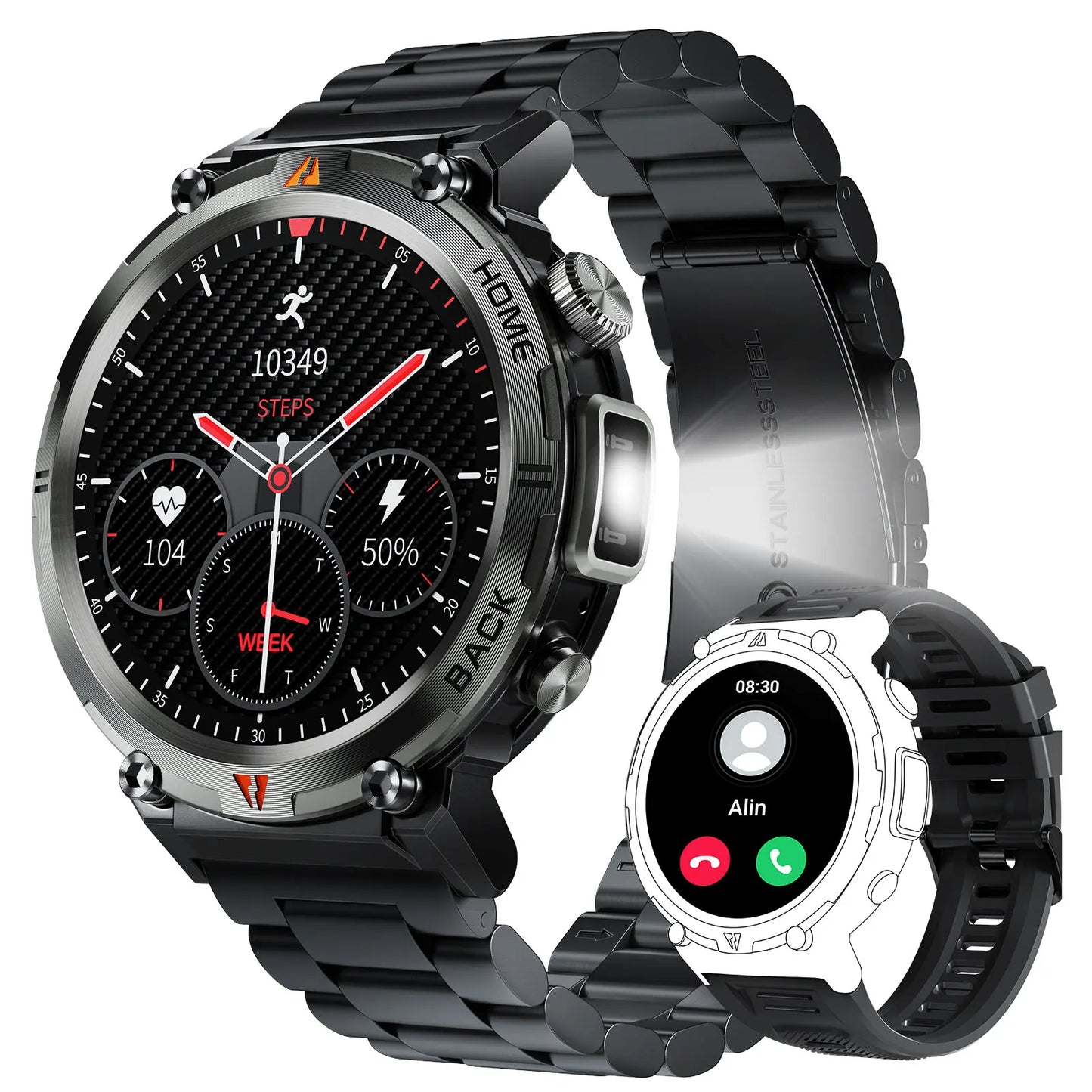 AION Kronos Military Full-Touch Smartwatch