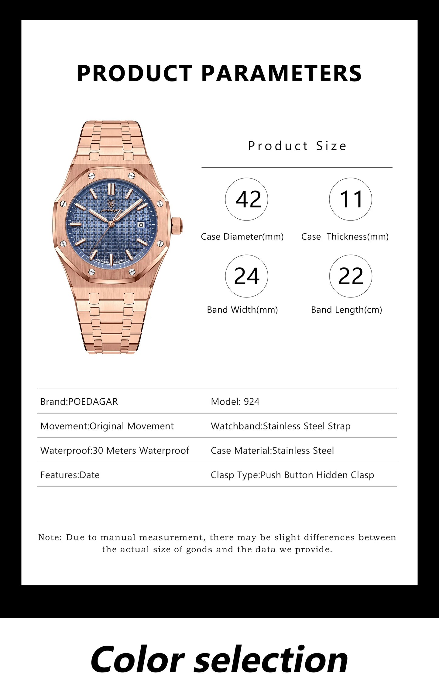 AION VanguardLuxe Precision Quartz Timepiece