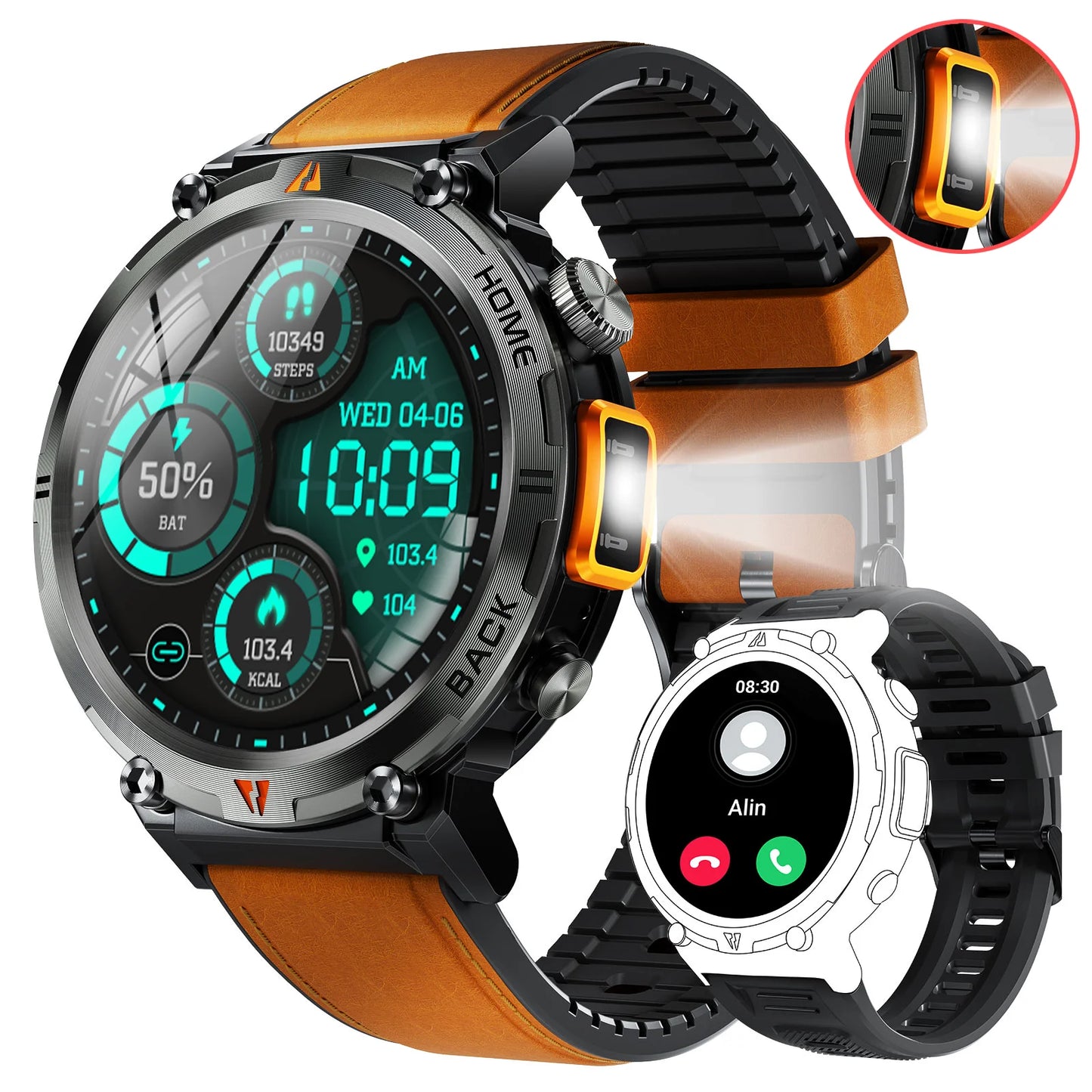 AION Kronos Military Full-Touch Smartwatch